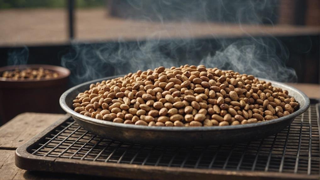 drying process for peanuts