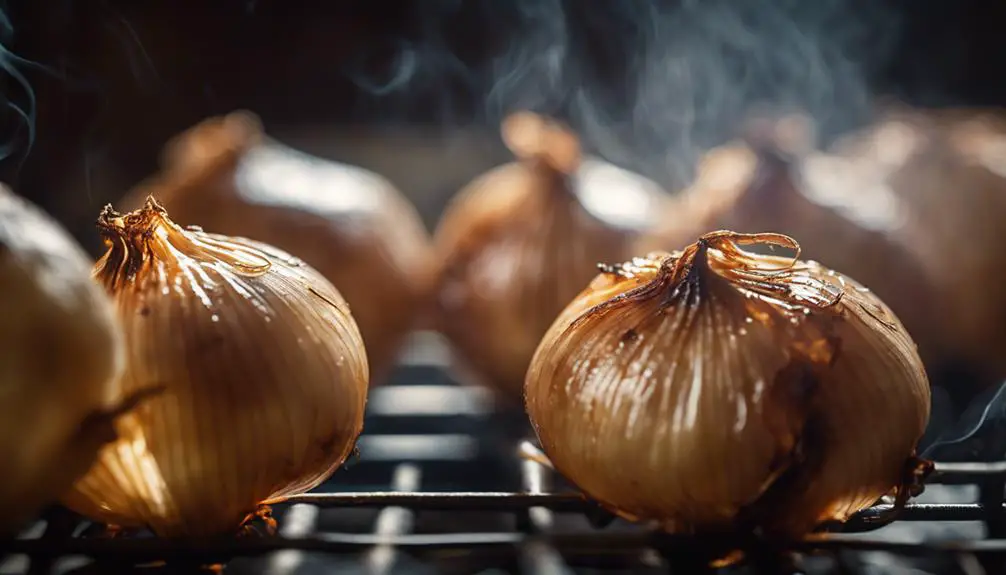 smoking onions in electric