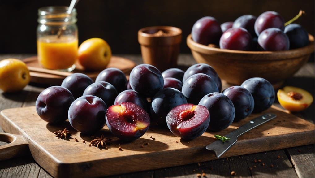 smoking plums for preservation