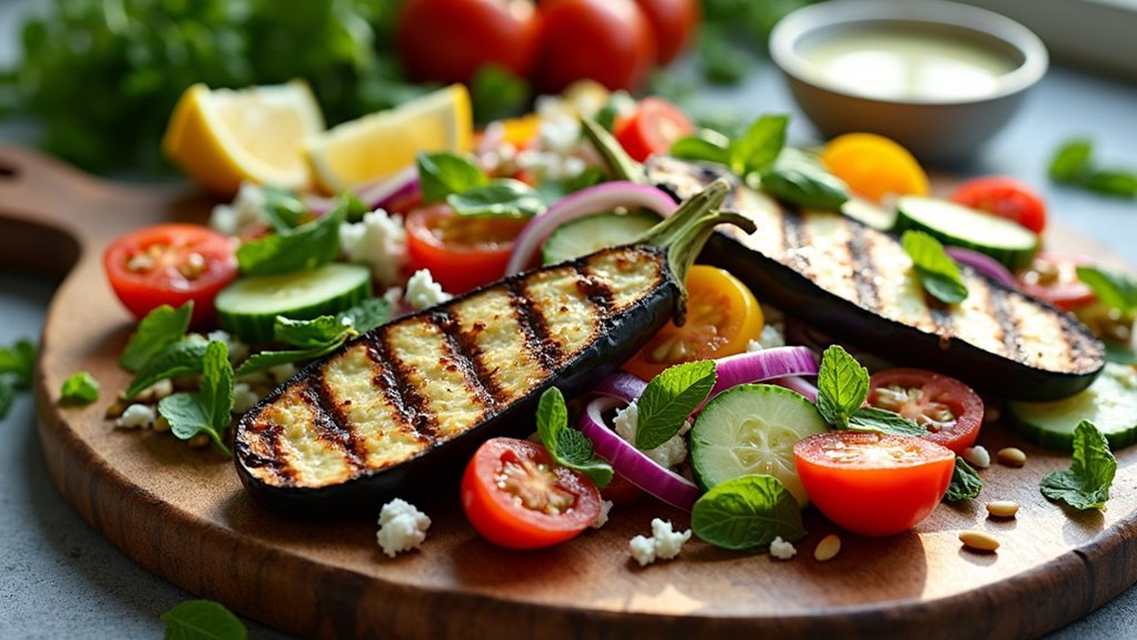 charred eggplant summer salads
