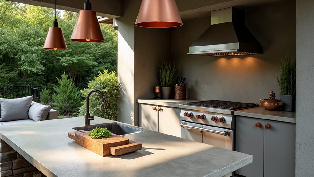 durable concrete outdoor kitchens