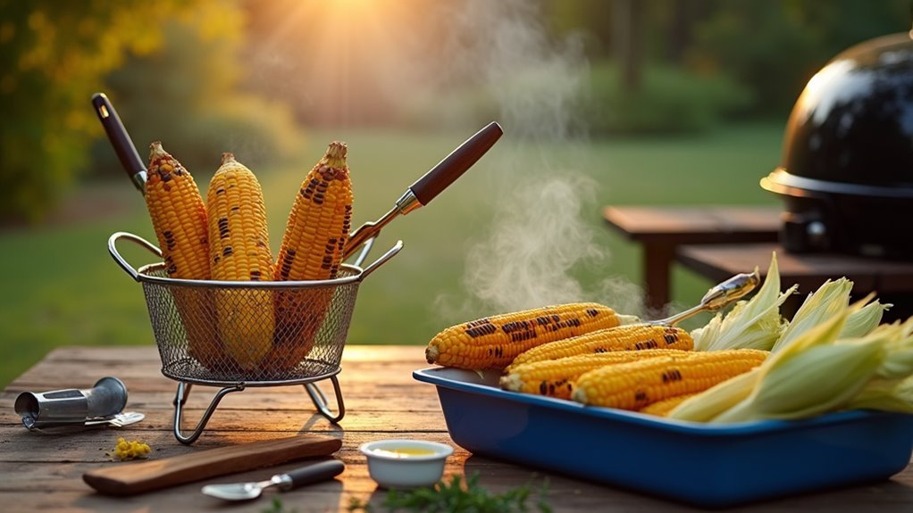 grill corn with technique