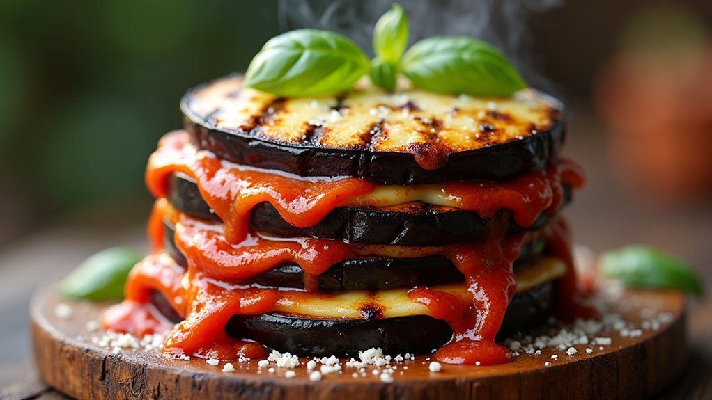 grilled eggplant parmesan delight