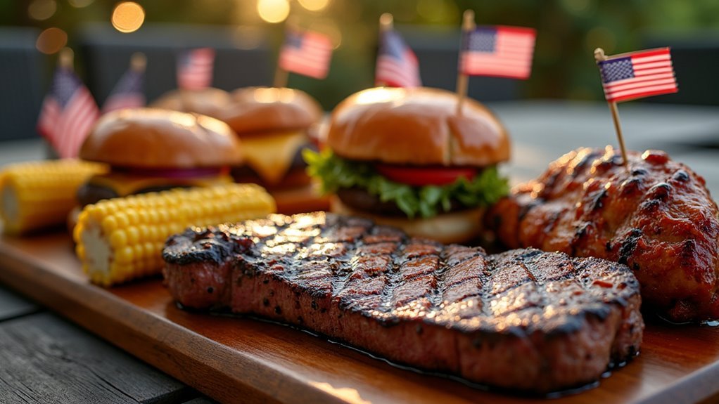 grilled patriotic main courses