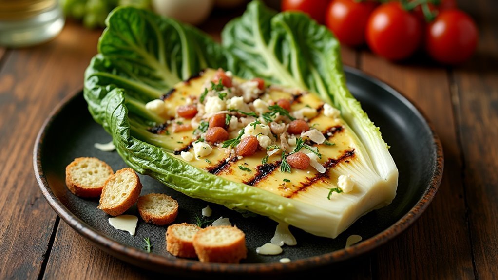 grilled romaine caesar salad