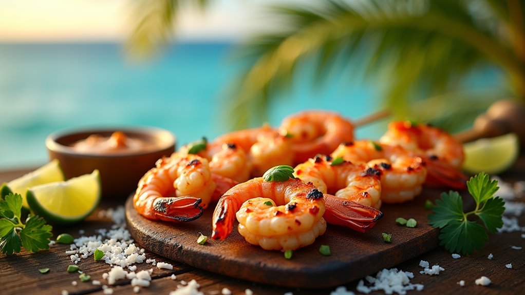 tropical coconut lime shrimp