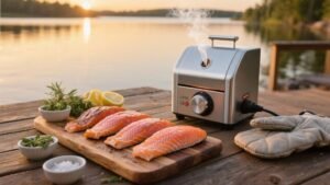 compact electric fish smokers