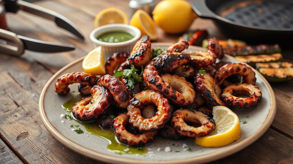 bright lemon olive oil finish with smoky aioli