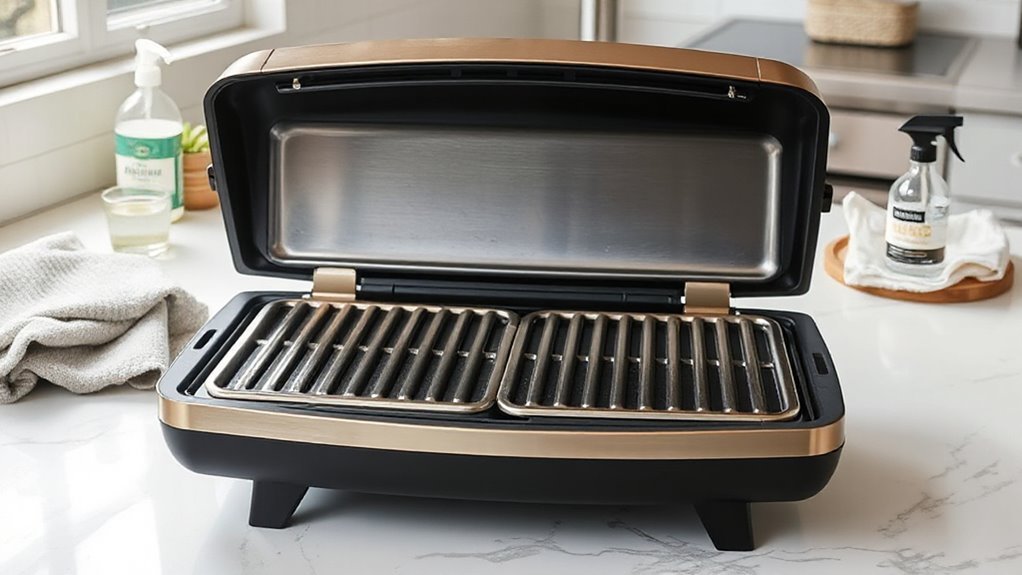 deep clean grill after cooling