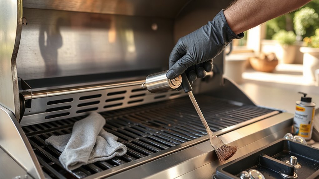 disassemble clean inspect burner ports