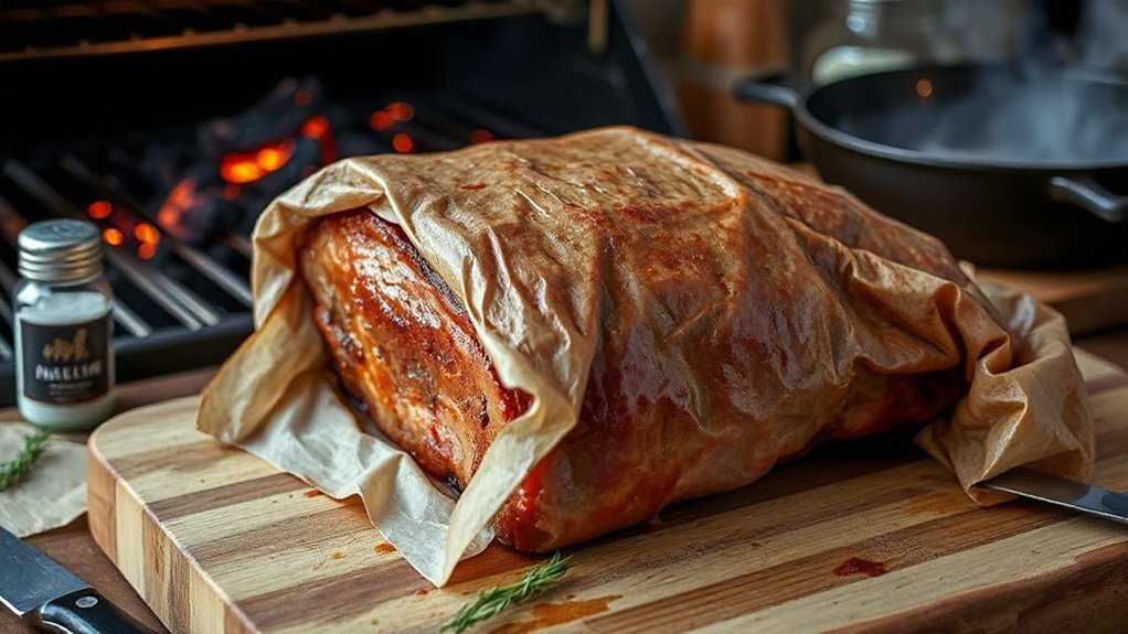 double foil wrap rest tenderness