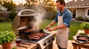 grill bacon until crisped perfection