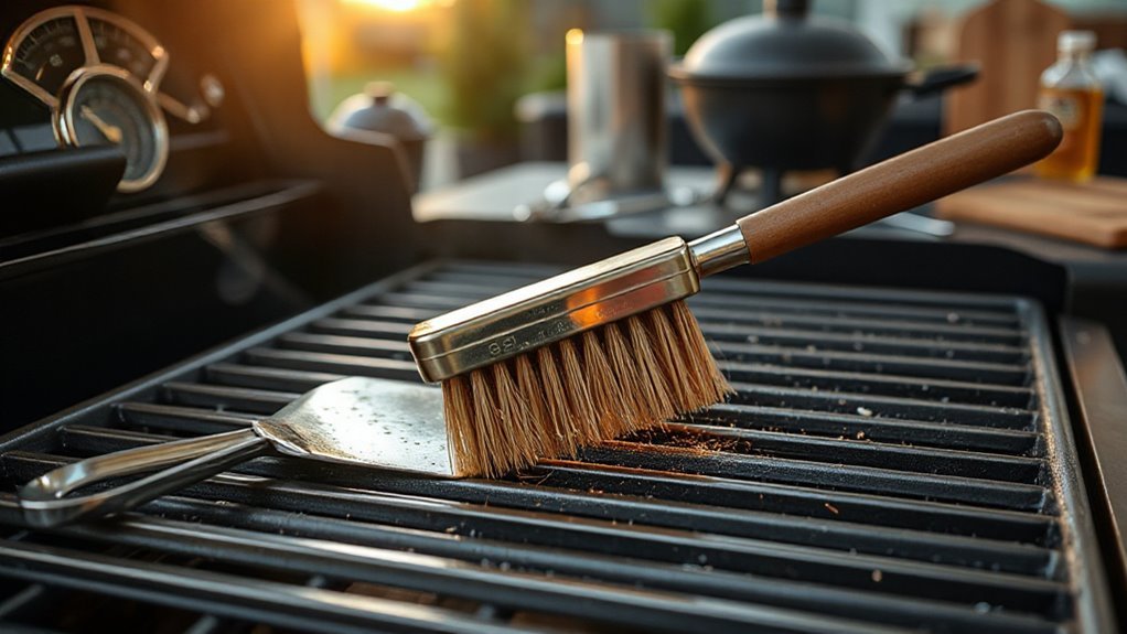 grill prep brush preheat dry