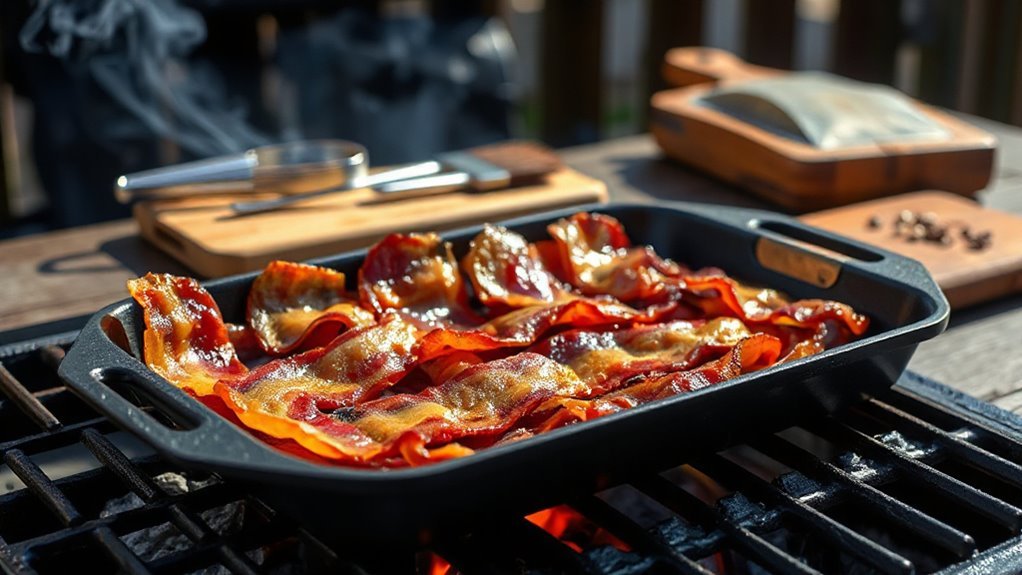 grill safe pan for bacon