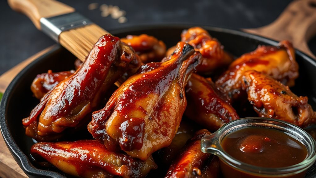 high heat glaze finish crystallizes flavor