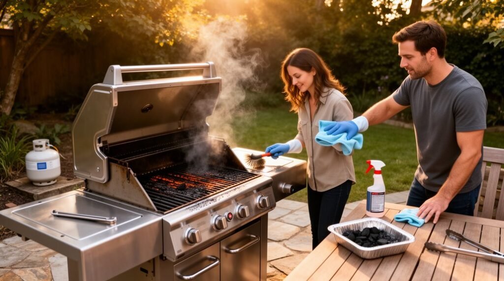 how to clean grill after use