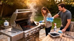 how to clean grill after use