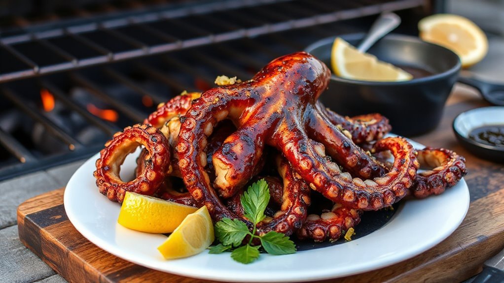 olive oil lemon garlic marinated octopus