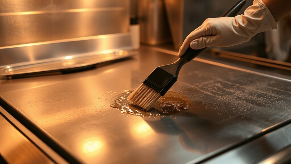 seasoning oil polymerizes protects