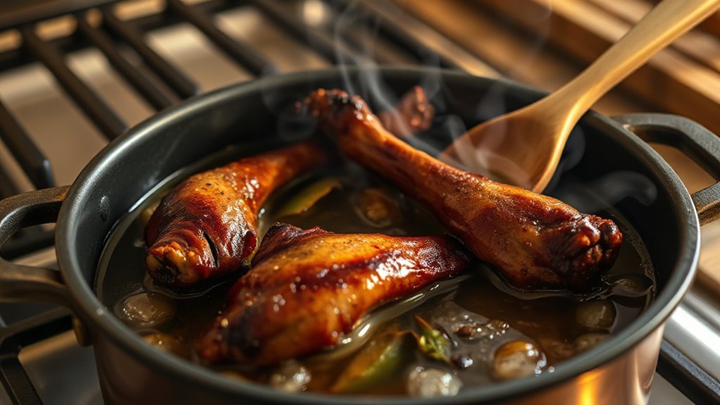 smoked turkey necks simmer tenderly