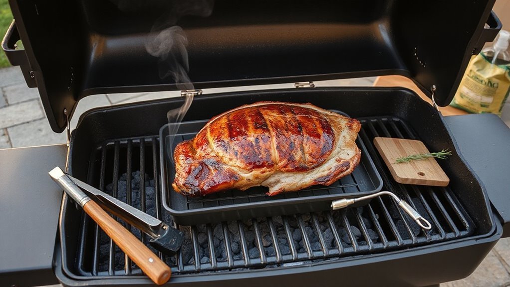 three zone low and slow smoking setup