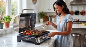 ultimate ninja tabletop grilling sizzler