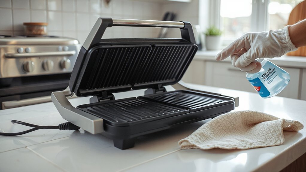 unplug rest wipe check driptray